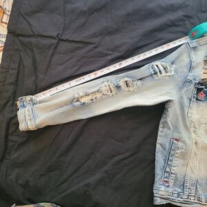 Men's Distressed Denim Jacket